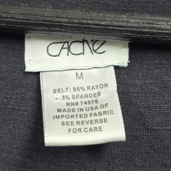 Cache Dress Womens Medium Black Mini Gold Floral Goth Y2K Retro Fairy Grunge - Picture 4 of 10